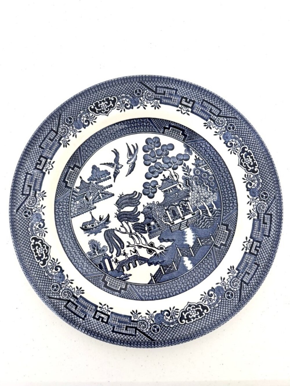Churchill England, WILLOW BLUE, Dinner Plate 10.25" Diameter, Dishwasher Safe